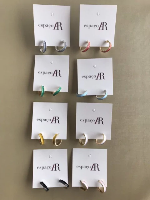 Argolas lisas esmaltadas