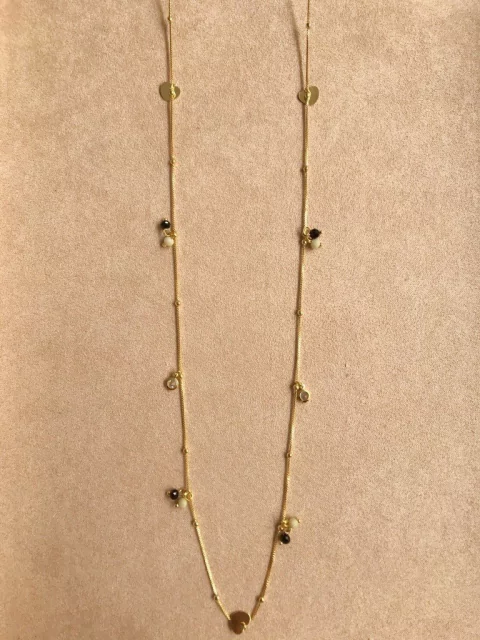 Colar comprido cachos com corações