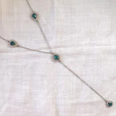 Gravatinha verde esmeralda