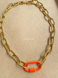 Mosquetão laranja neon  - comprar online