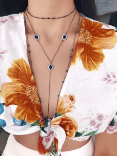 Gravatinha safira - comprar online