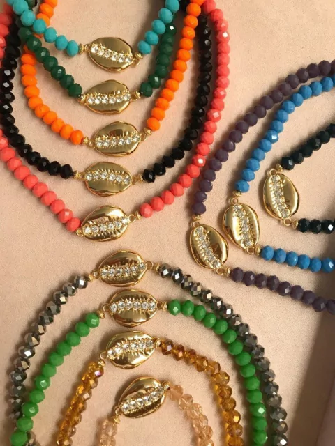 Choker búzios cristais