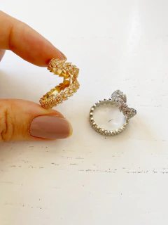 piercing cravejado duplo