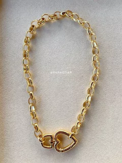 Colar coração gigante 