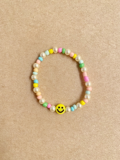 pulseira de smile tons pastéis