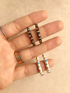 Argola esmaltada camadas - comprar online
