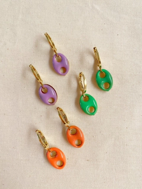 Mini argola tampinha esmaltada