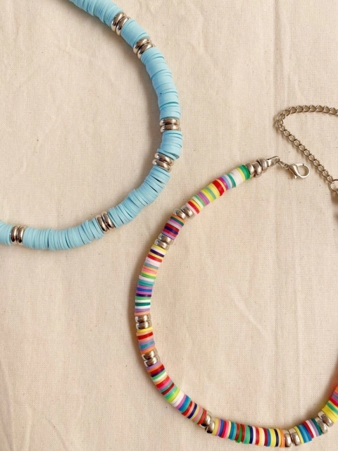 Colar discos emborrachados 