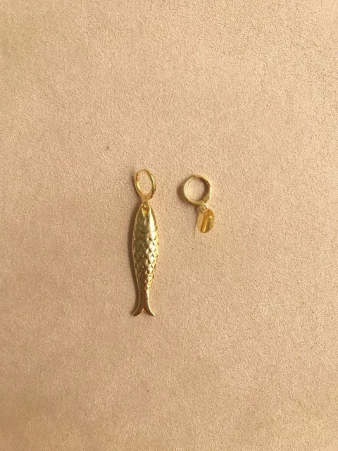 Brinco peixe assimétrico