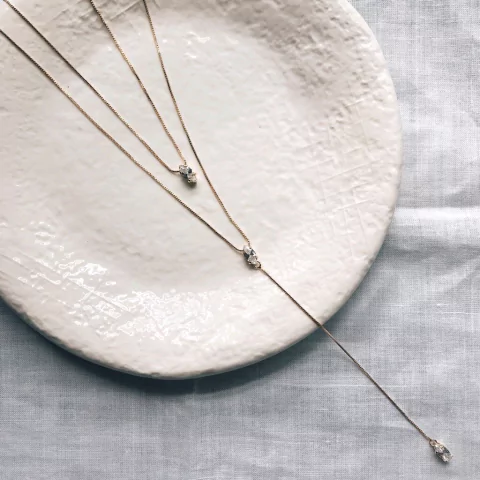 Colar losango dois em um