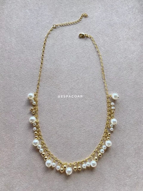 Colar mistura de pérolas 
