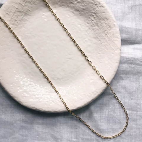 Corrente trama quadrada super longa grossa