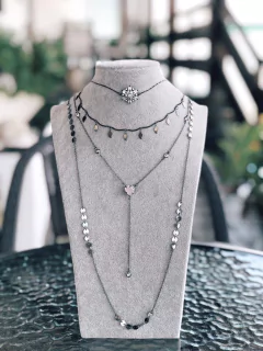 Choker flor ródio na internet