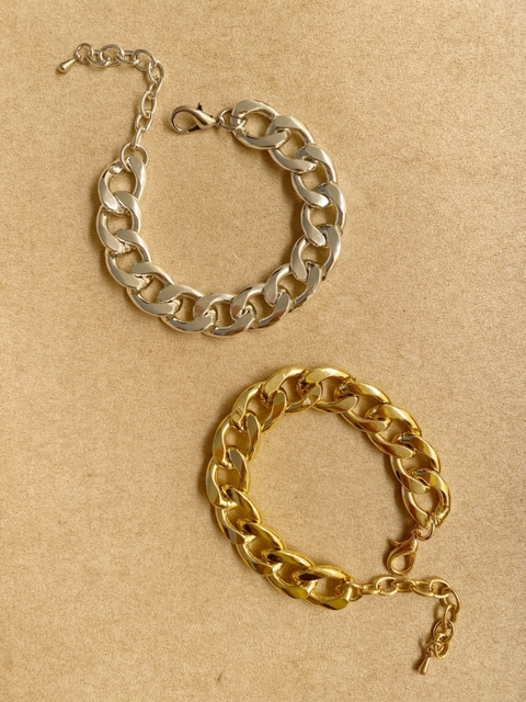 pulseira/ tornozeleira corrente grossa NEW