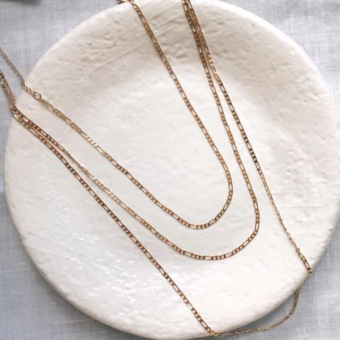 Trio de colar de correntes