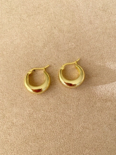 argola canoa prata 925