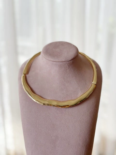 Choker aro achatado orgânico