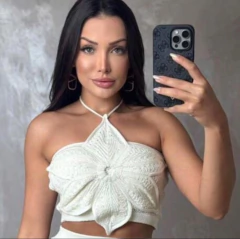 Croped Flor - Mavi Moda Feminina