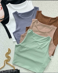 Croped Zara Canelado - comprar online