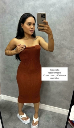 Vestido Tricô Modal - loja online