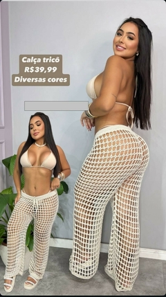 Calça Saída de Praia Tricô na internet