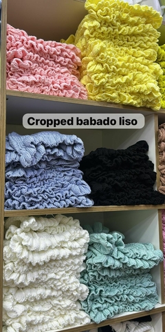 Croped Babado na internet