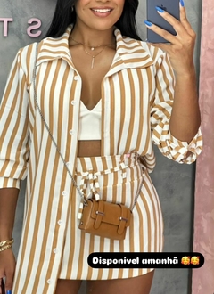 Conjunto Camisa e Shorts Saia - Mavi Moda Feminina
