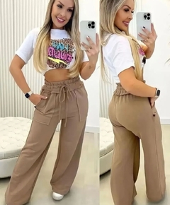 Calça Pantalona Moletom - comprar online