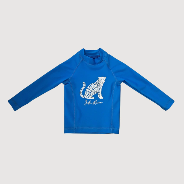 Reme de Lycra Azul Leopardo