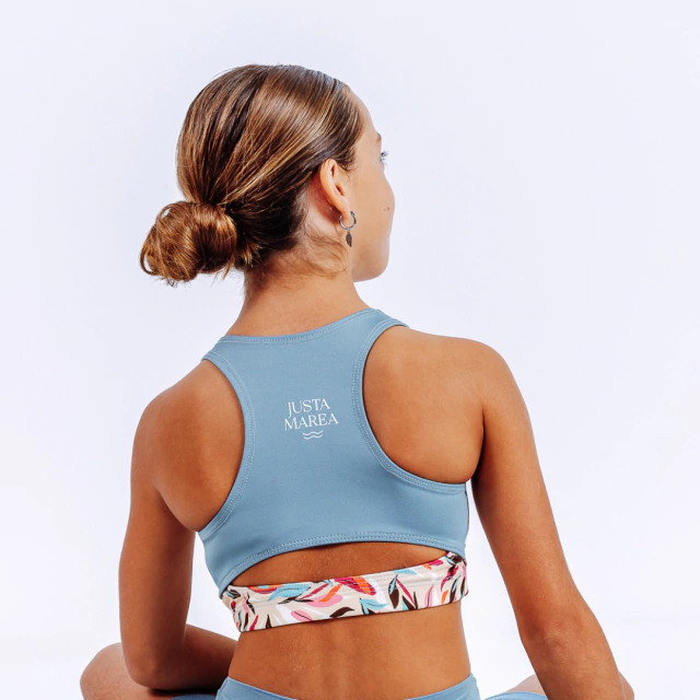 TOP DEPORTIVO FLEXI CELESTE
