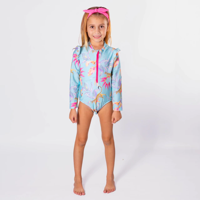 Body Mery Leopardo Celeste