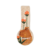 Porta cucharon decorado con un capibara y flores naranjas, ideal para utensilios de cocina.