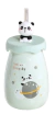 Vaso con tapa y sorbete - Ceramica - tienda online