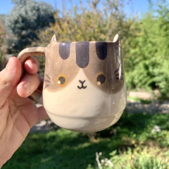 Taza Pera - Gato Gris - comprar online