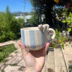 Tazon Mediano - Gatito gris colgando - - comprar online