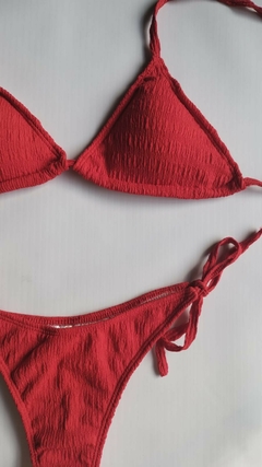 Bikini Textura Rojo - comprar online