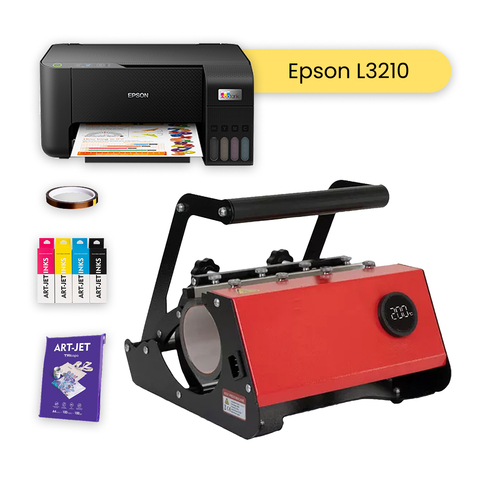 COMBO Estampadora de Termos + Impresora L3210 + Tintas + Papel + Cinta - comprar online
