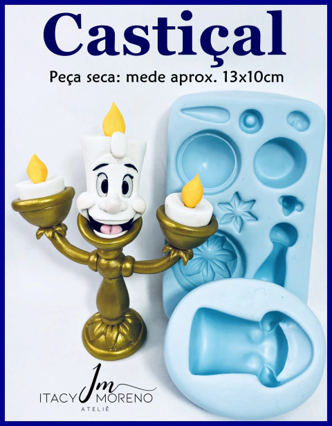 Molde Castiçal 13x10cm - Coleção Itacy Moreno
