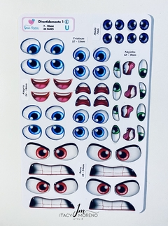 Olhos Resinados Divertidamente kit 1 - Geisa Rocha