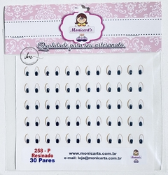 Olhos Resinados Monicart's - Cód. 258 - P - CARTELA PEQUENA