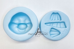 Molde Peixinho Princess PP - 6cm - Coleção Itacy Moreno - Itacy Moreno Ateliê