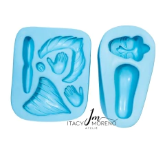 Molde Macaco Rei Leo G - 10cm - Coleção Itacy Moreno na internet