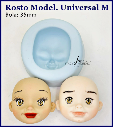 Molde Rosto Modelado Universal M - Coleção Itacy Moreno