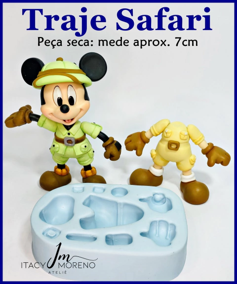 Molde Traje Safari M - 7,5 cm - Coleção Itacy Moreno
