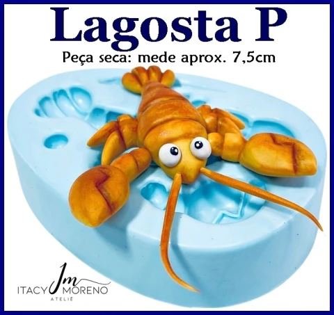 Molde Lagosta P - 7,5cm - Coleção Itacy Moreno - comprar online