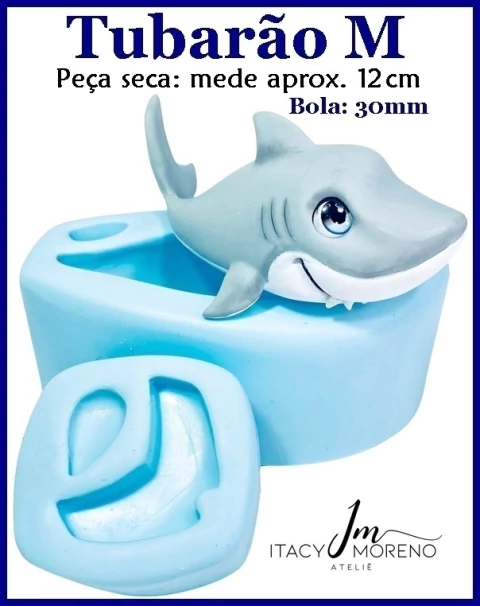 Molde Tubarão M - 12cm - Coleção Itacy Moreno - comprar online