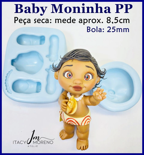 Molde Baby Moninha PP - 8 cm - Coleção Itacy Moreno
