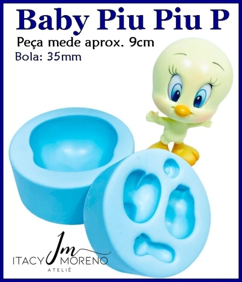 Molde Baby PiuPiu P - 9cm - Coleção Itacy Moreno