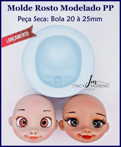 Molde Rosto Modelado Universal PP - Coleção Itacy Moreno