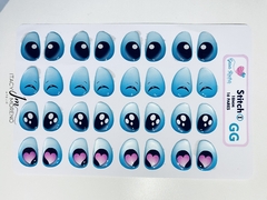 Olhos Resinados Stitch GG (Para Molde Stick PP) - Geisa Rocha - comprar online